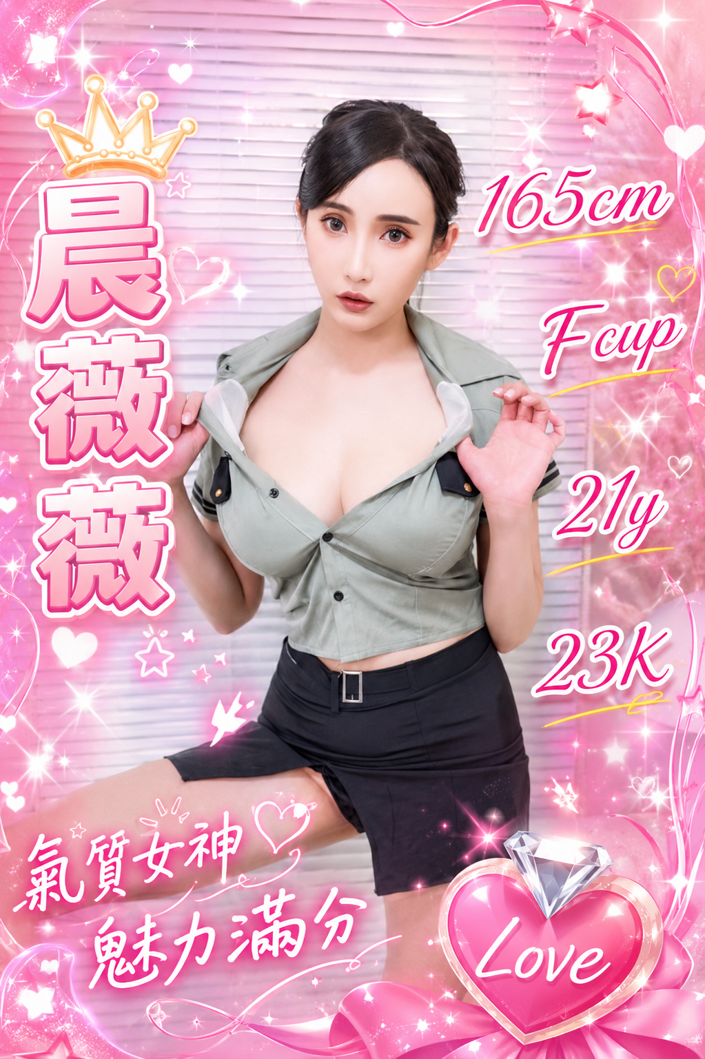 出沒地區:台中外送茶 資料：💦晨薇薇 165.F.21y.23K